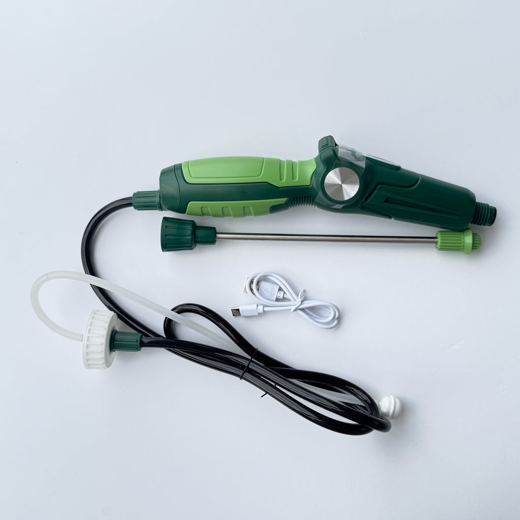 Turfy 2.5L electric sprayer for large probiotic kit for cleaning artificial grass.
